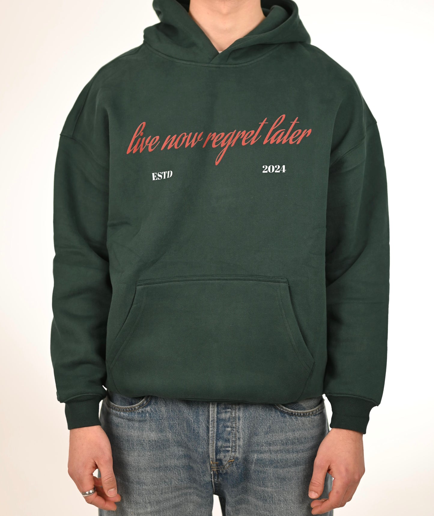 Streetwear Unisex Oversized Solid Color Fleece Hoodie